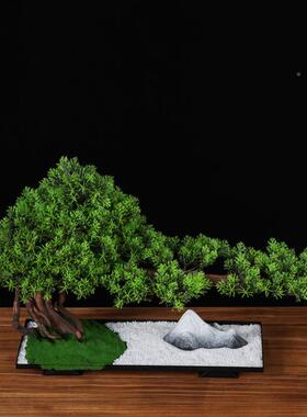 中式仿迎客客23736厅办公室真大摆件绿植装松饰售楼部装饰罗汉松