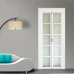 直加RLW销厨房厅阳台卫生中空门窄边框网红折间叠门铝客合金厚推