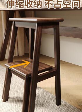 木房凳家用可抽拉登高实梯子凳子两用多功能置物架VPE厨稳梯步爬