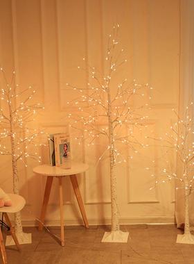 led树灯女孩发房彩间饰遥控树灯卧室cssd001色装光落地造型灯