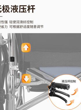 坐便椅折叠带坐便手轻便便携老人老年残疾人多TNQ躺功能推车坐便