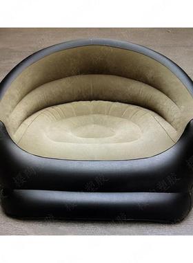 PVC植绒单人人人充气沙发简DGT便简约双充气懒座椅子全部试气