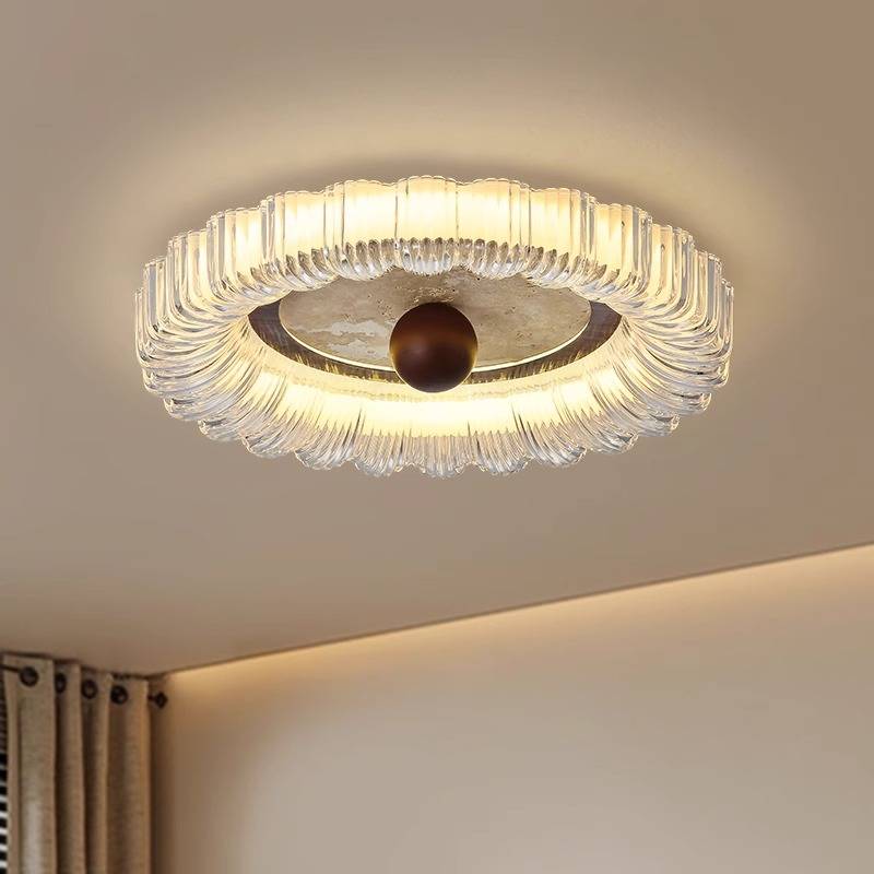 中古轻奢意式极简卧室主灯简约现代吸顶儿童房灯全光谱护眼书房灯