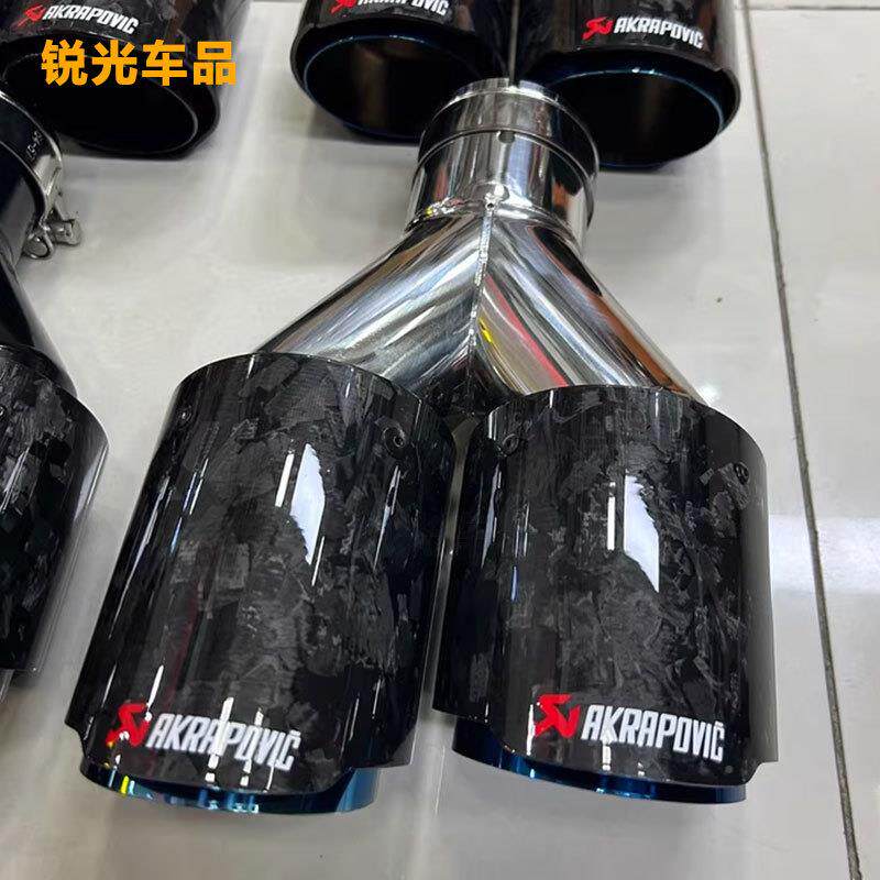 一出二双出不02-101A管锈钢排气单尾喉层直边热斜口/平口卖烤蓝