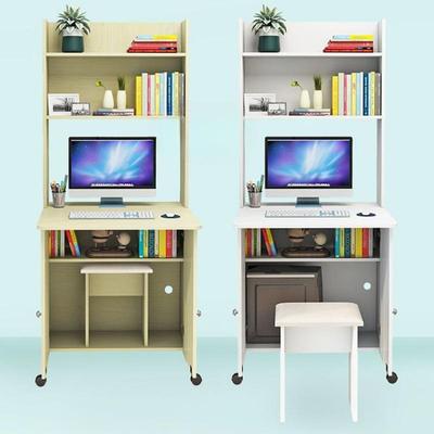 家用书电脑桌台写式桌书架一体组合简61527约户小型字桌儿童卧室