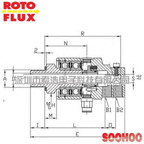 罗拓福斯OTOFLUXS10-2382B-34L旋转接头可替林代杜R博DEUL98143IN