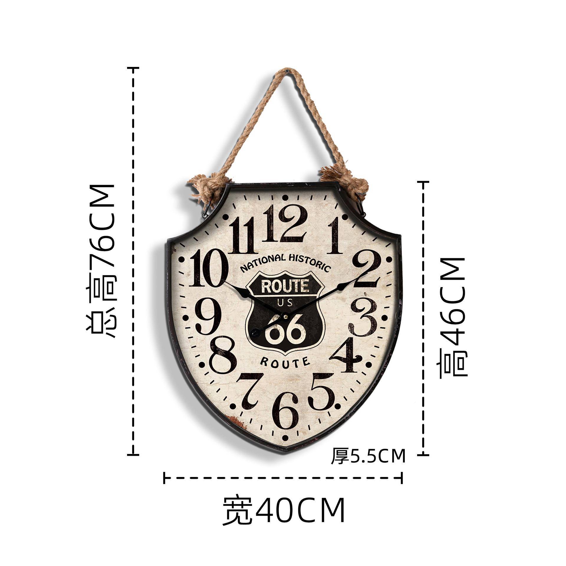 式复挂A0002钟酒吧装饰古约创意壁钟欧式挂表客简厅时钟数字个美