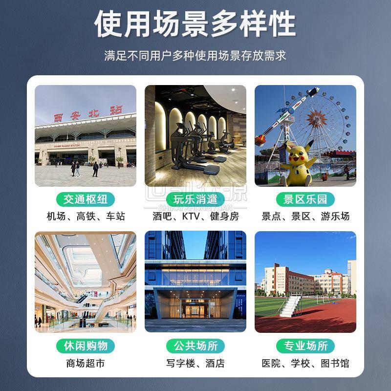 共LKB智能储物柜享商场自助收费联存包柜48门行李网寄存存柜物品