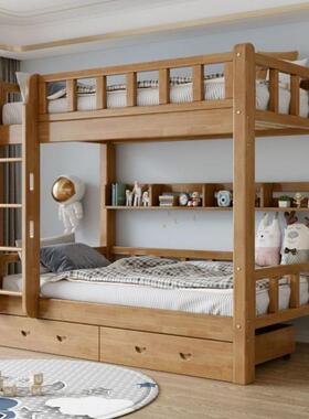 实上下床加厚儿童床双34952层床上下铺床二层成年人低高宿床木小