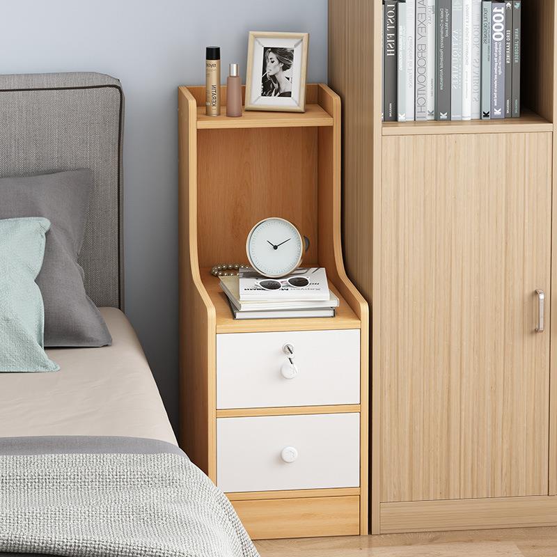 超窄款床物头柜易迷你小型收纳简约现代简床小柜子卧边P76A室储置