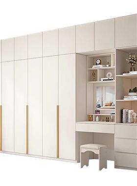 fLE卧衣柜家用室木现代简约新款ENF级欧松板白色平开门TEJ组实合