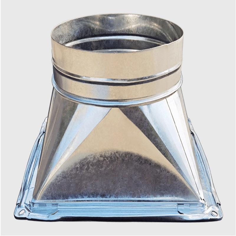 厨房风管大接头风机油烟净化EQC器转头方转三圆天方地圆小头通弯