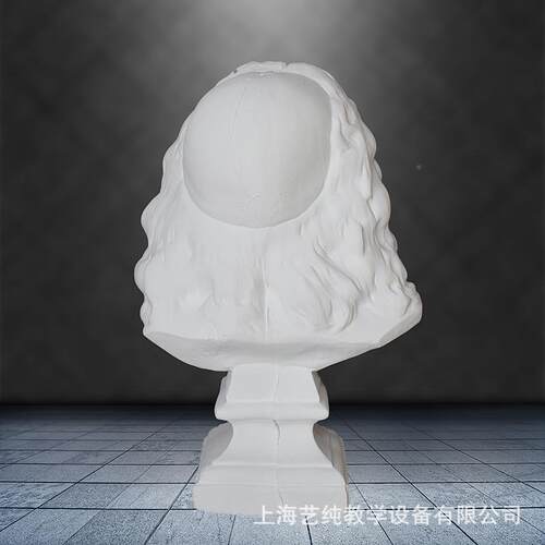 艺伯型乐石膏像莫里哀石膏头塑像美术素描教60cm莫里石具膏模雕摆