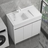 7W太空铝浴洗衣室柜合漱陶瓷一体台盆阳602洗台洗衣池带搓板洗衣