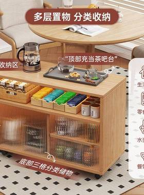 厅HSU物柜地落储物柜简约茶水柜家用橱柜餐边柜靠墙一置体收纳柜