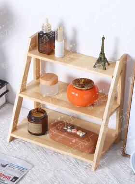 桌面分层饰架小层架31972工位品理置物整架摆摊展收纳架多层示架