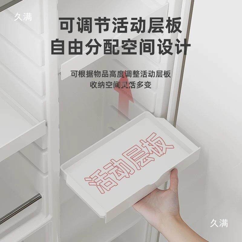 日式三节折树脂镜卫生柜梳间可调隔板浴室镜洗漱台储物妆镜CYF垒