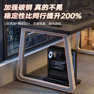 双人电脑桌并排情侣电37771桌子工作书桌家用台式办椅公学习台桌