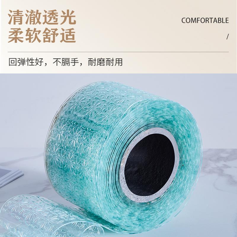 防蚊无品牌/料PVC门帘隔透气带孔塑镂空帘通风家用子商铺断帘通风