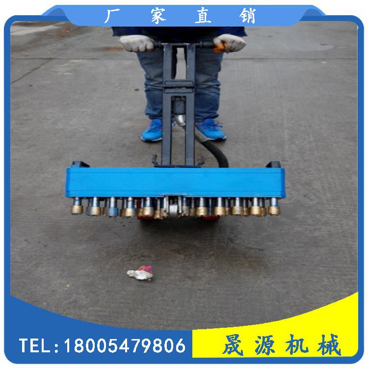 手推式泥地凿毛机气23头水泥拉毛机面水气动多头混凝土凿毛GRU动