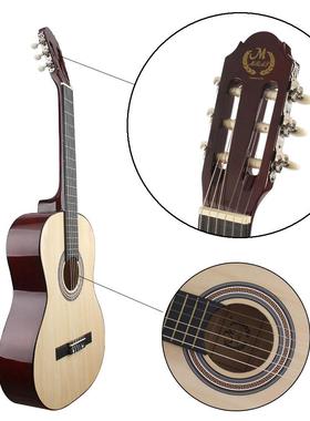 源3寸椴木古典吉他g初ui货tar男9女65380学入门成人圆角木吉他套