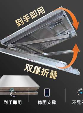 携不锈钢叠桌餐大桌折加厚烧烤夜市吃饭集摆摊桌子便ZVK户外轻便