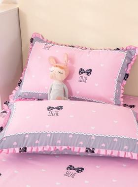 韩双版加厚磨毛F75H965S四件套公主风单人床被套三件宿套单舍床上