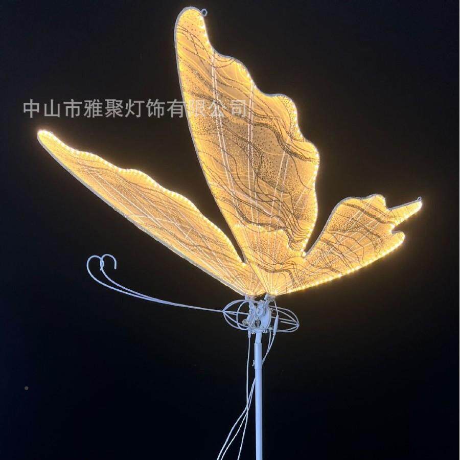 婚庆道具电动发光蝶膀舞台装饰吊52871婚顶挂蝴件礼路引场景布置