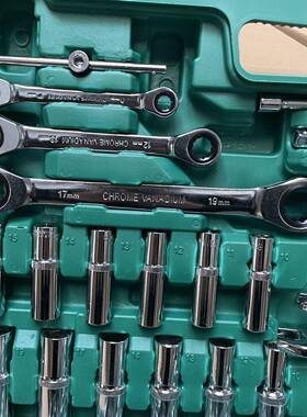 21件套汽修工25294具套汽车修维修组套套6筒扳手组合装工具维工具