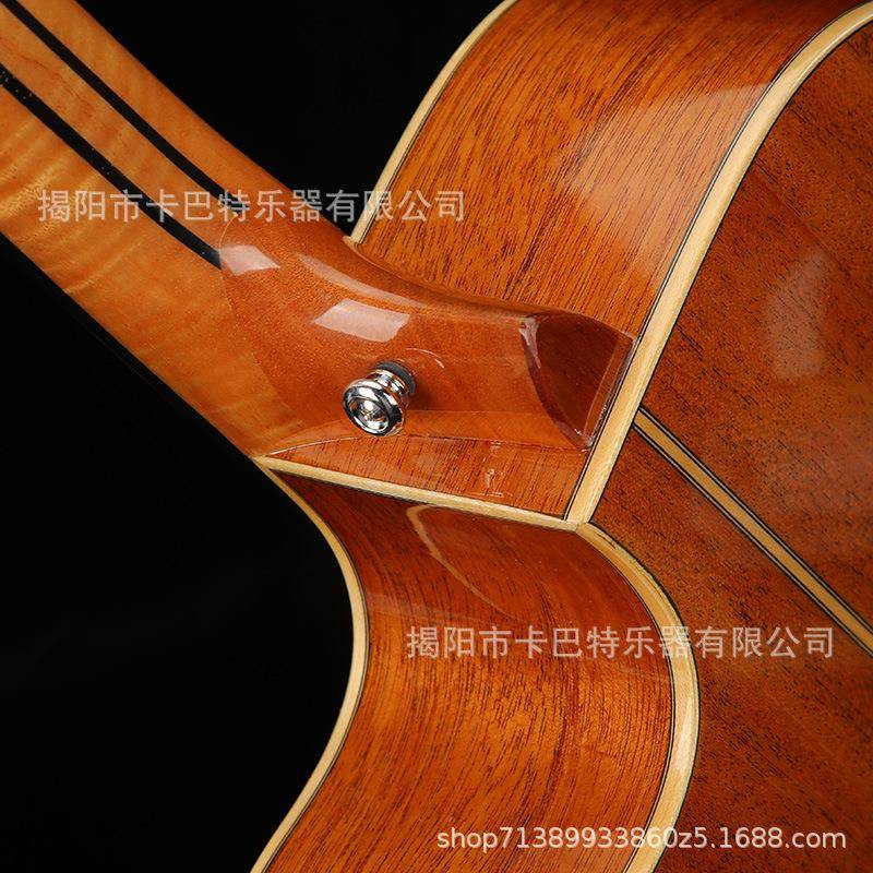 花全单民谣吉寸4他1全单云杉桃芯民谣吉他吉他可FXO贴LOGO