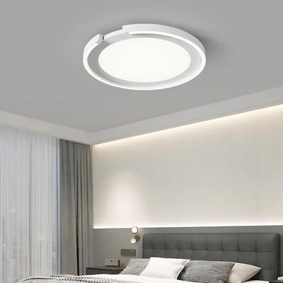 意式极简卧室吸顶34355灯卧现代简房约创意圆形灯具轻奢主书灯