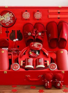 结用婚大全陪嫁套装婚jd101047庆女方聚宝喜盆高漱档新娘洗品娘家