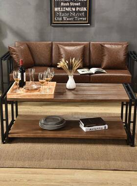 欧式户型样板ZG-60192铁艺沙小发酒吧房卡座酒店客厅工业风仿沙发