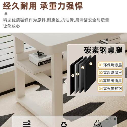 奶油风实转角书桌L型MBL7字桌长拐角木双人学习电脑办公桌书架一