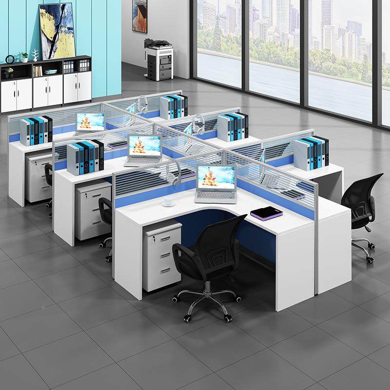 办公桌2简约现HY-1257代人/4职/6/8人位屏风工作位员四卡位办公桌,商业/办公家具,办公电脑桌,淘宝优惠券,粉丝福利购,淘宝优惠卷