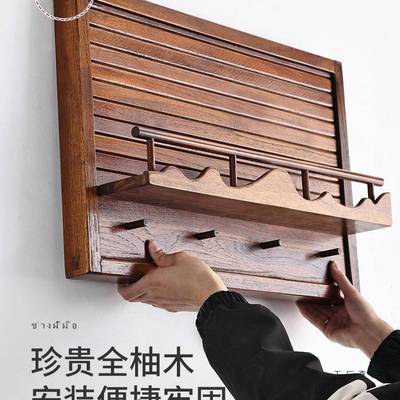 画实木电表箱盒遮挡箱电闸配电箱装饰66655画中挂式挂箱置物架钩