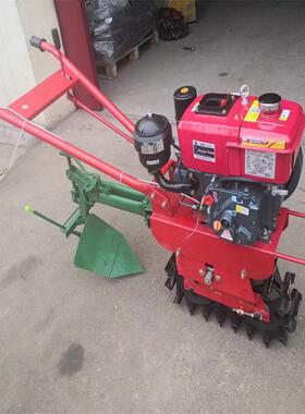 家用柴油小型地机手扶耕深链轨式机履带微耕机OJC硬地翻犁田开沟