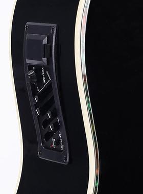 4g1寸民谣吉他EQ电箱吉他初练学成者人椴木吉SIW他入门习电吉他ui