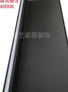 铝合物金置架D内置发光LE45623带灯隔板层板挂墙上金属置物简板约