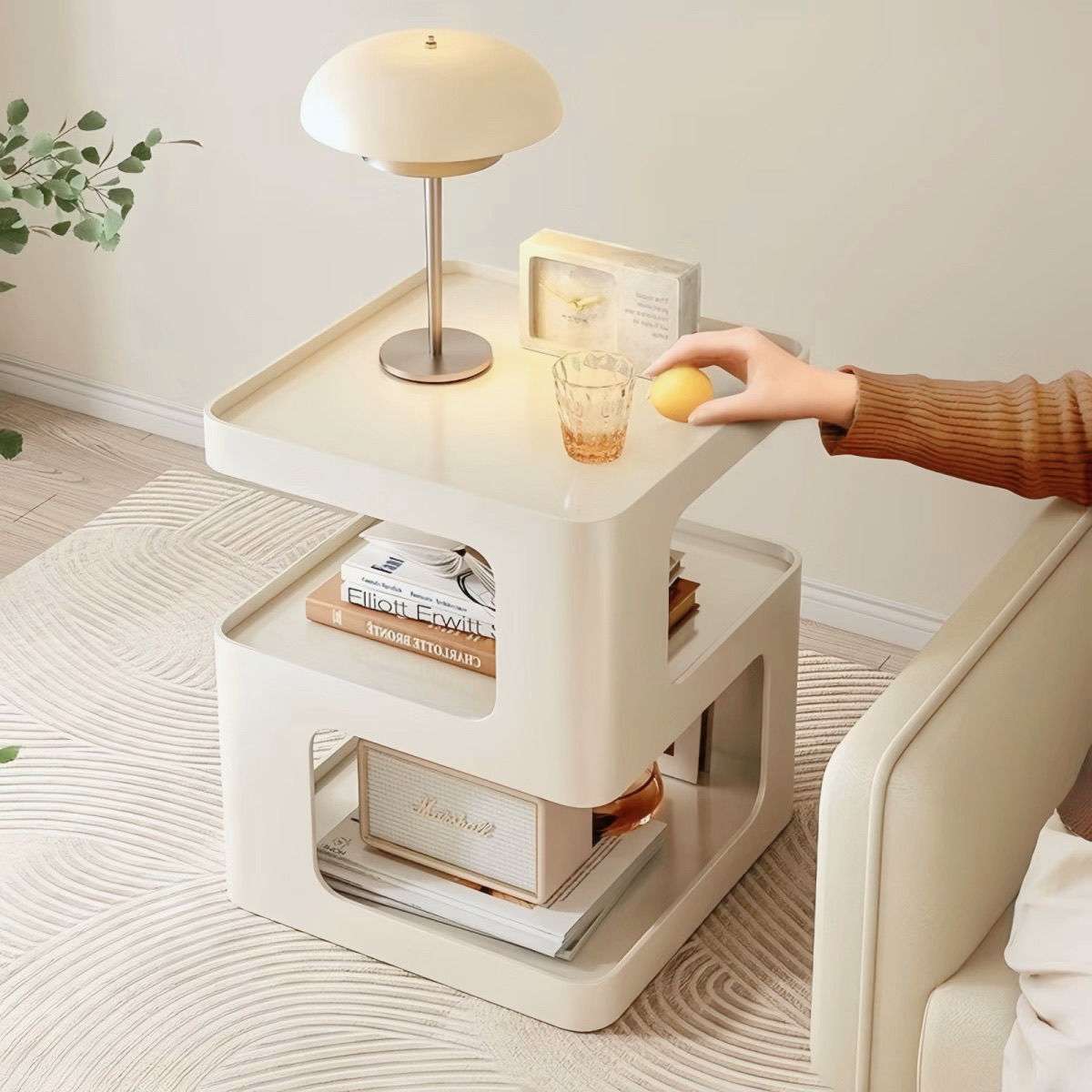 北欧沙发边柜简约现代网红520边几极简小茶几法式简约铁艺床头柜