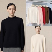 NO退换 11533 100%羊毛 无缝一体半高领羊毛衫 149元 2件