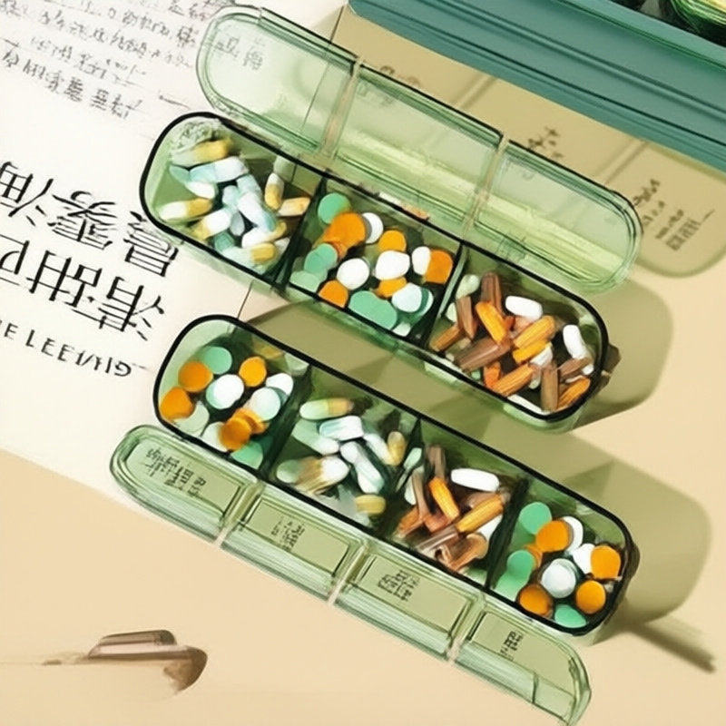 大容量药品收纳盒一周七天药品分