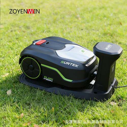 别墅草坪修剪无边界割草机器人V600无边界家用庭院花园草地碎草机