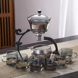 家用磁吸022壶半自动茶高硼壶硅玻璃冲茶泡功夫轻奢泡茶神器懒人