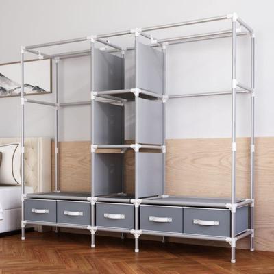 布柜家用卧室SZE经济型出租用简衣柜易结实耐用宿舍收纳衣组房装