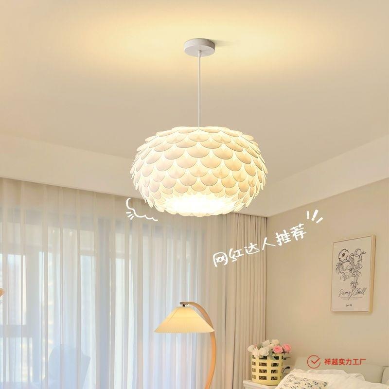 奶油风卧室灯约代现简主卧灯具餐厅吊灯儿36间童房灯护眼吸顶灯