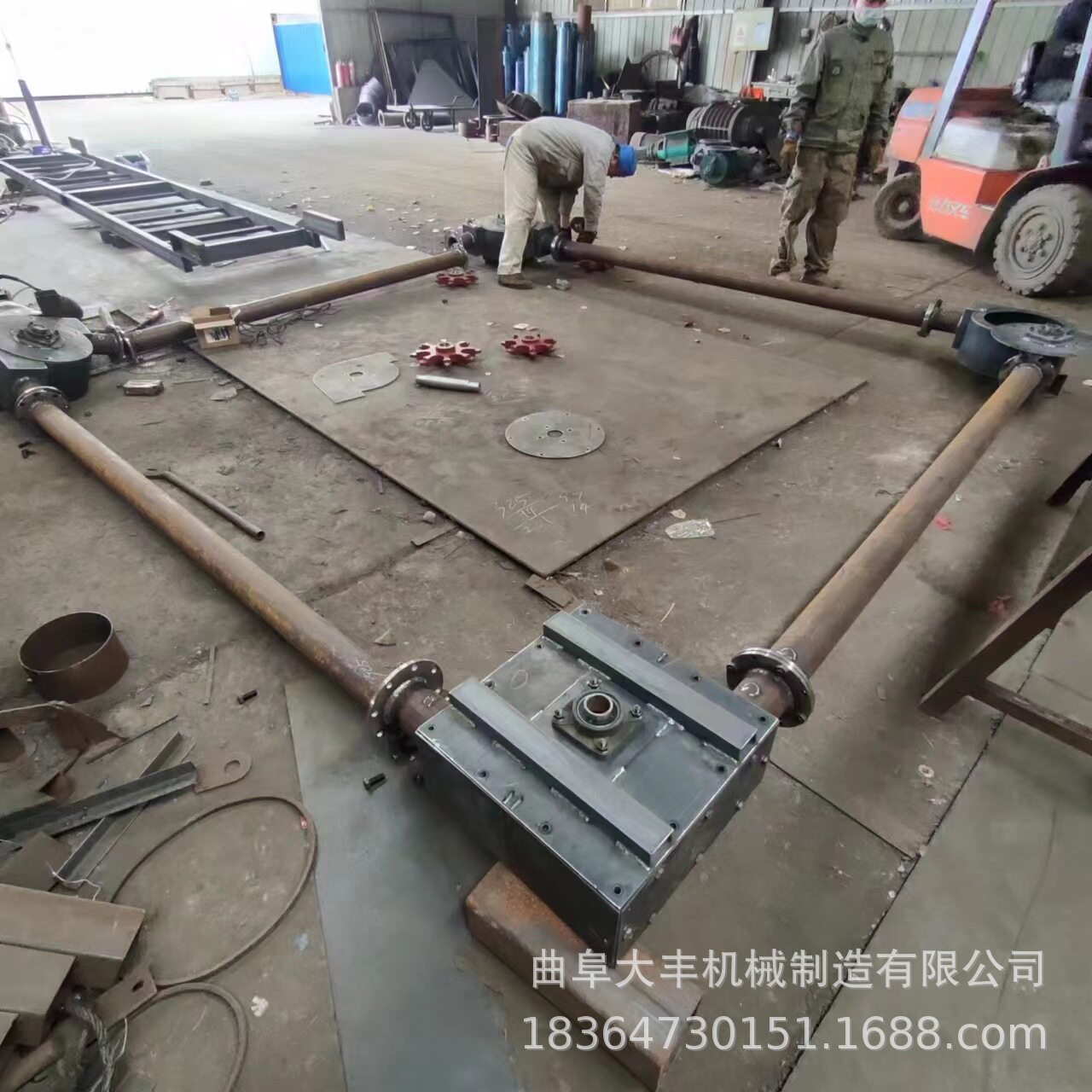 方形多点下料管链输送机