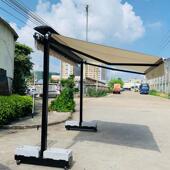 双开雨篷户外遮阳棚伸缩蓬汽车雨棚庭院露台商业街茶馆餐厅蝴蝶蓬