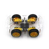 智能小车底盘4WD四轮驱动双层板4电机智能车循迹避障DIY套件