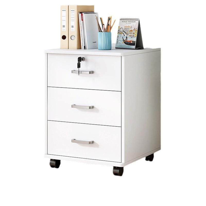 文件柜桌下办公柜边柜带锁办公室柜子打印机置物柜抽屉矮柜储物柜